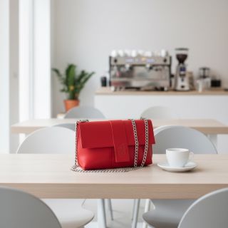 Modré i červené crossbody kabelky. Obě z "jablek" 🍎 Samozřejmě barvené, ale výhradně netoxickými barvami na vodní bázi...